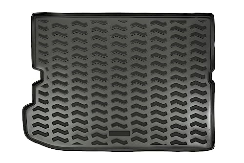 J&J AUTOMOTIVE Tapis de Coffre en Caoutchouc sur Mesure pour Citroen C4 Grand Picasso 2013-2019, Premium, Bord Haut, Antidérapant, Toutes Saisons