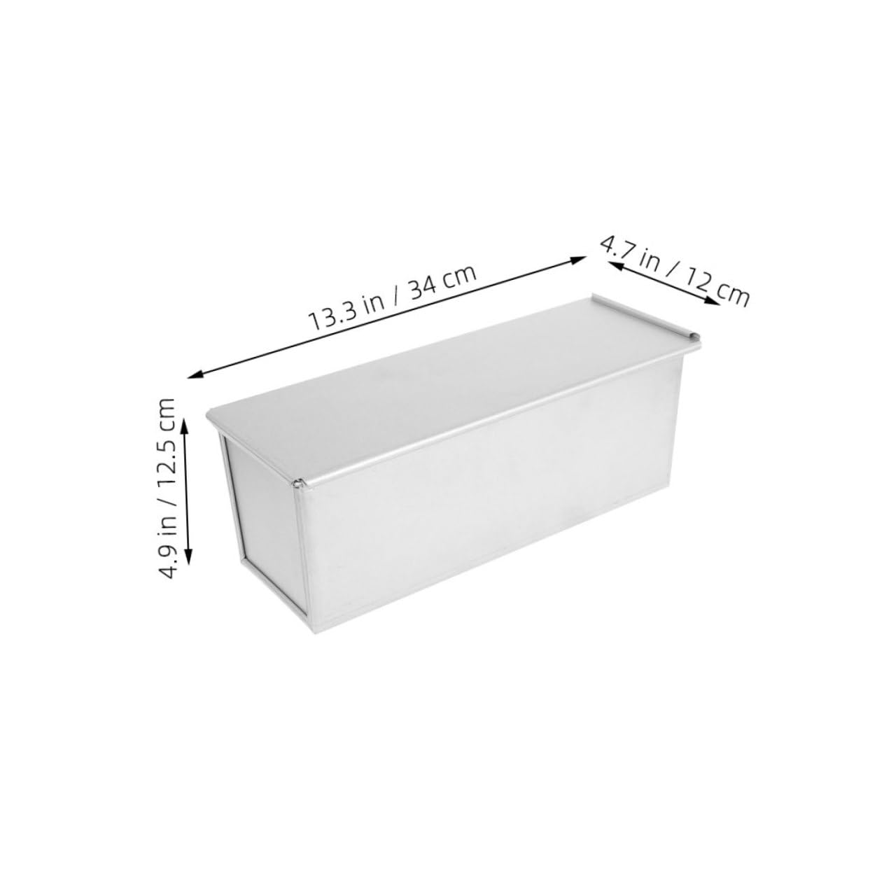 LIFKOME Kastenform zum Backen von Toastbrot Schnelle Wärmeleitung aus Aluminiumlegierung mit Schiebedeckel Antihaftbeschichtet Große Kapazität für Küche und Party