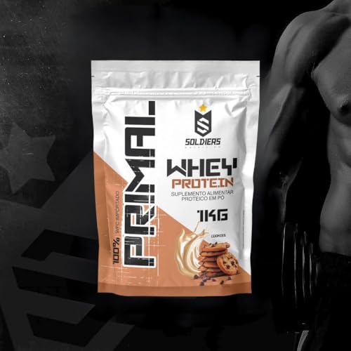 Soldiers Nutrition, Whey Protein Primal 1Kg - Importado - Soldiers Nutrition Sabor:Cookies