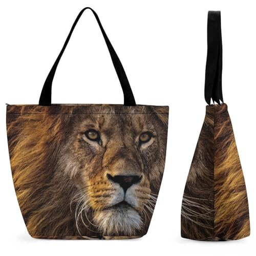 Sac à main pour femme Lion Cool sac de shopping grand format pour le voyage