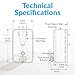 Bobrick Surface-Mounted Soap Dispenser, Vertical Tank Satin-Finish Stainless Steel (40-fl oz Capacity)