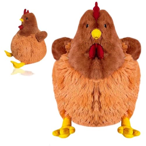 PLNVNVP Jouets en Peluche Poule, Animaux en Peluche Poule Mignonne, Simulation Poupée Stuffed,...