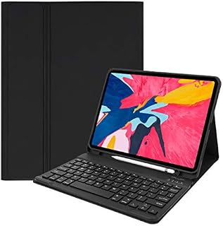 Lively Life Bluetooth Keyboard for iPad Air 5th /iPad Air 4th Generation 10.9"/iPad Pro 11 inch 2021/2020/iPad Pro 2018, Protective Case with Detachable Keyboard, Built-in Pen Holder - Black