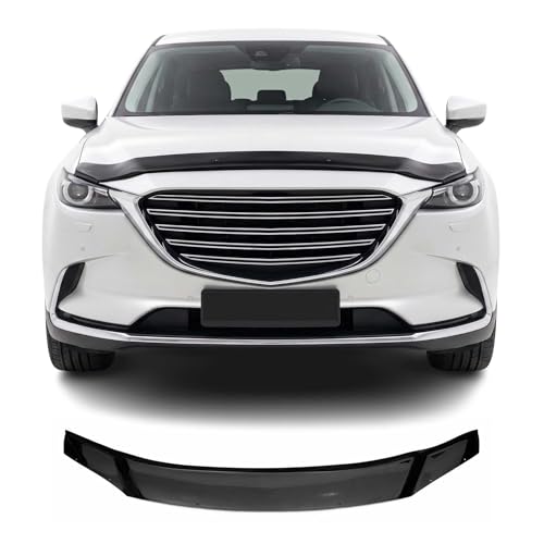 Deflecteurs d'air capot auto Mazda CX-9 2016-2024 accessoire acrylique noir