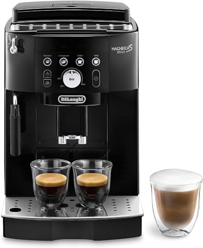 De'Longhi Magnifica S Smart ECAM 230.13.B Kaffeevollautomat mit Milchaufschäumdüse für Cappuccino, Espresso-, Kaffee- und Long Coffee Direktwahltasten, x2 Funktion, Schwarz mit DLSC 500 Entkalker – Bild 3