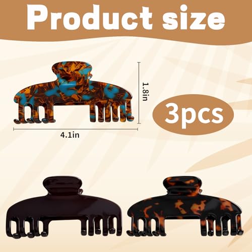 Pinzas de garra para cabello 3 piezas para sombrero miniatura 2