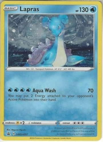 Lapras SWSH051 Holo Pokemon Promo Card SWSH Champion's Path + TitanCards  Toploader