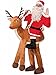 Forum Novelties Men's Santa Ride-A-Reindeer Adult Costume, Multi, One Size