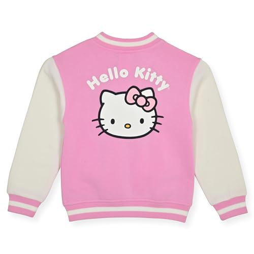 Hello Kitty Girls Varsity Jacket - Button Front Letterman Girls Bomber Jacket for Kids2