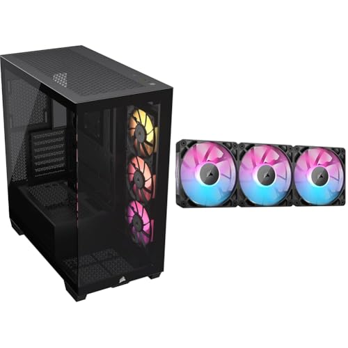 Amazon | 【セット買い】CORSAIR iCUE LINK 3500X RGB Tempered Glass