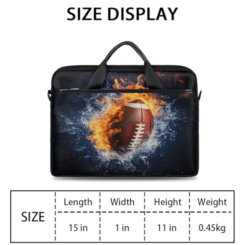 Bolsa para laptop 15 pulgadas Fire Water estilo americano miniatura 2