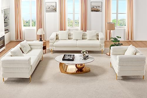 image for AMERLIFE Sofa, 3 Piece Set 85 inch Oversized Sofa- Comfy Sofa Couch, 3