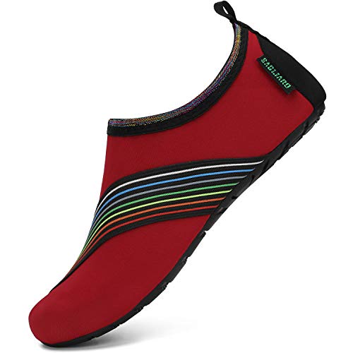 SAGUARO Unisex Badeschuhe Schnell Trocknend Schwimmschuhe Herren Damen Wassersportschuhe, Gr. 36-47