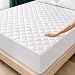Quilted Mattress Topper, King 160x200 fits 30cm deep, Soft Mattress Pad