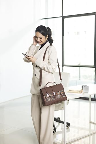 Image of ZOUK | Women's Vegan Leather | Stylish Handbag with Adjustable Strap, Top Handle |