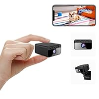 AOBOCAM Mini Telecamera WiFi Interna 4K, Videocamera Sorveglianza per Casa con Visione Notturna, 5 Ore Autonomia, Notifiche Movimento Istantanee, Doppia Memoria SD/Cloud, Controllo Remoto Con App