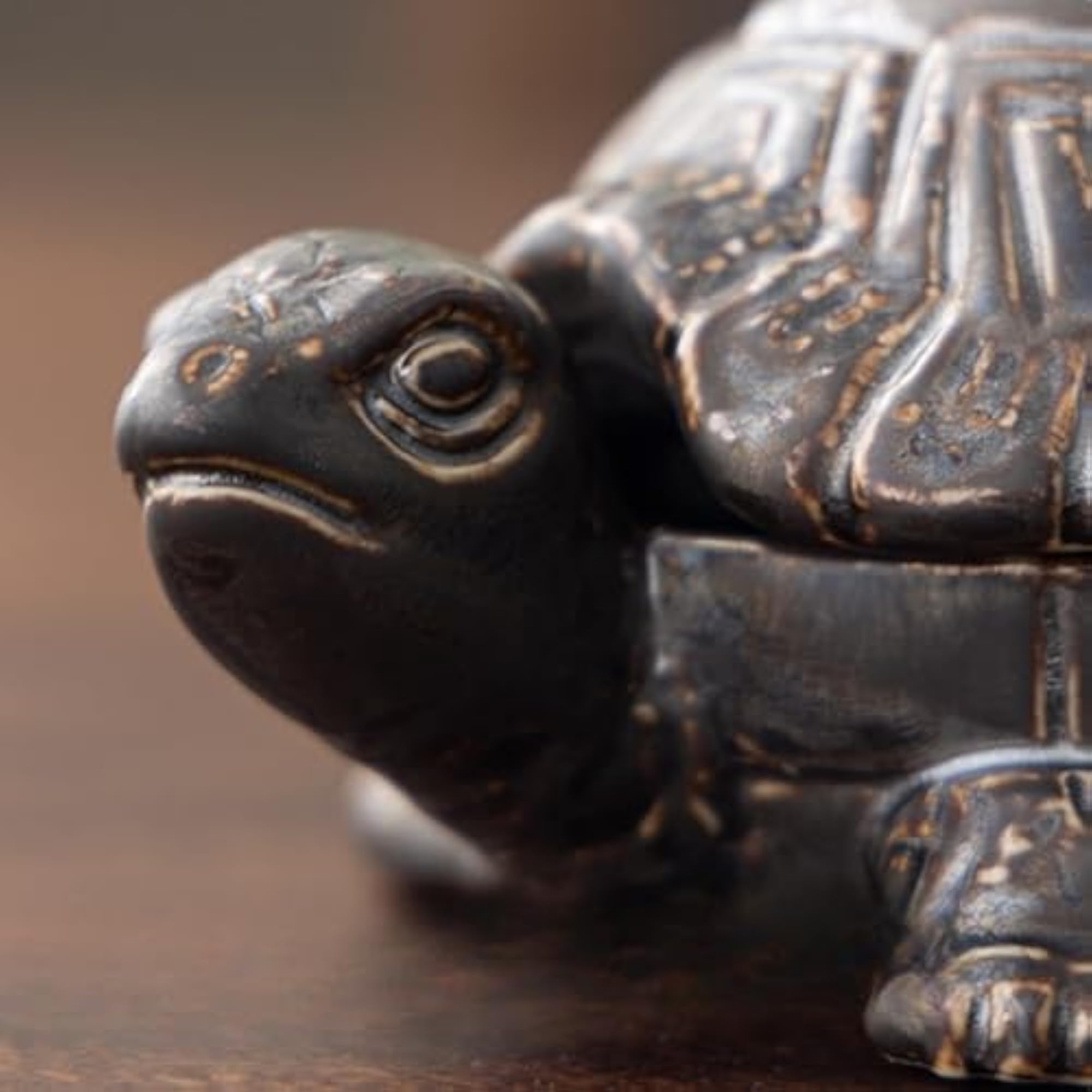 Turtle Ashtray, Handmade Ceramic for Cigarettes