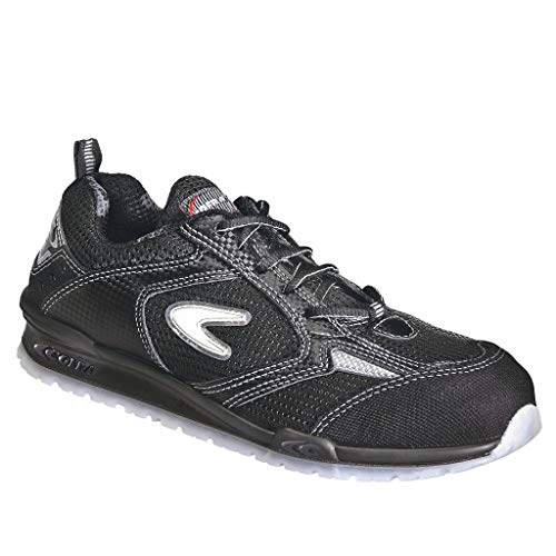 Fadezar Sicherheitsschuhe Herren Leichte Arbeitsschuhe Herren Damen Sportliche Atmungsaktive Stahlkappenschuhe rutschfeste Arbeitsturnschuhe (01 Schwarz, Numeric_38) 3 Cofra 78450-002.W43 PETRI S1 P SRC Sicherheitsschuhe, Schwarz, Größe 43