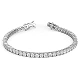 JTC LTD Lab Grown Diamond Tennis Bracelet For Women | UK Hallmarked Gold | 2.00 Ct White Gold