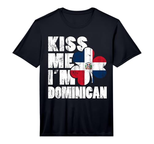 Kiss Me Im Dominican Shirt Irish Shamrock Flag Tee Performance T-Shirt