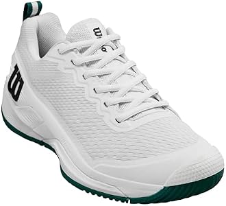 Wilson Tênis masculino Rush Pro 4.5, Branco/Aventurina, 11.5