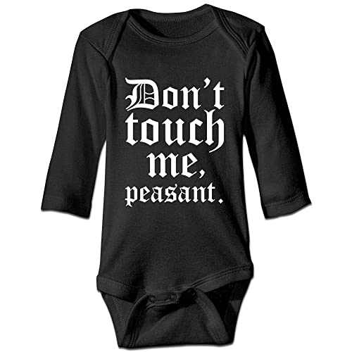 Image of DOQOSESHY Don't Touch Me Peasant-Baby Outfit Boys Girls Romper Short Sleeve/Sleeveless/Long Sleeve Bodysuit