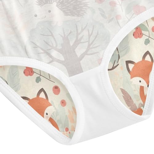 Cute Animals Bears Foxes Kids Underwear Girls, Toddler Briefs, Girls Underwear Cotton, 2–8 Years4
