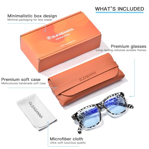 Image of 99.9% Blue Light Blocking Glasses For Men Women Anti-Fatigue Computer Gaming Sleep Glasses Reduce Eye Strain