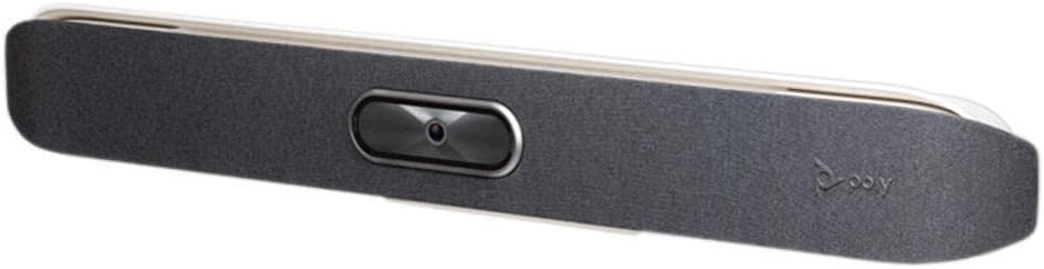 Poly - Studio X50 (Polycom) with TC8 Touch Controller - 4K Video & Audio Bar - Conferencing System for Mid-Size Meeting Rooms - Works with Teams, Zoom & more