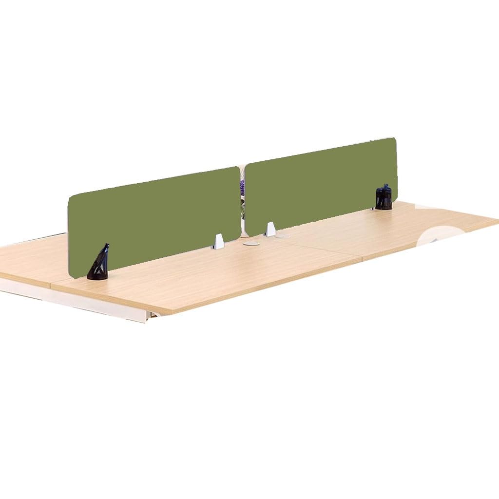 Lot de 2 panneaux acoustiques insonorisants de séparation de bureau pour salle de classe ou bureau - Réduction du bruit et productivité accrue - Pieds de support inclus