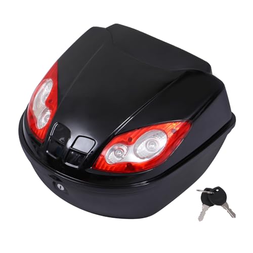 Valise coffre arrière noir TOPBATHY étanche et rigide pour bagages de route