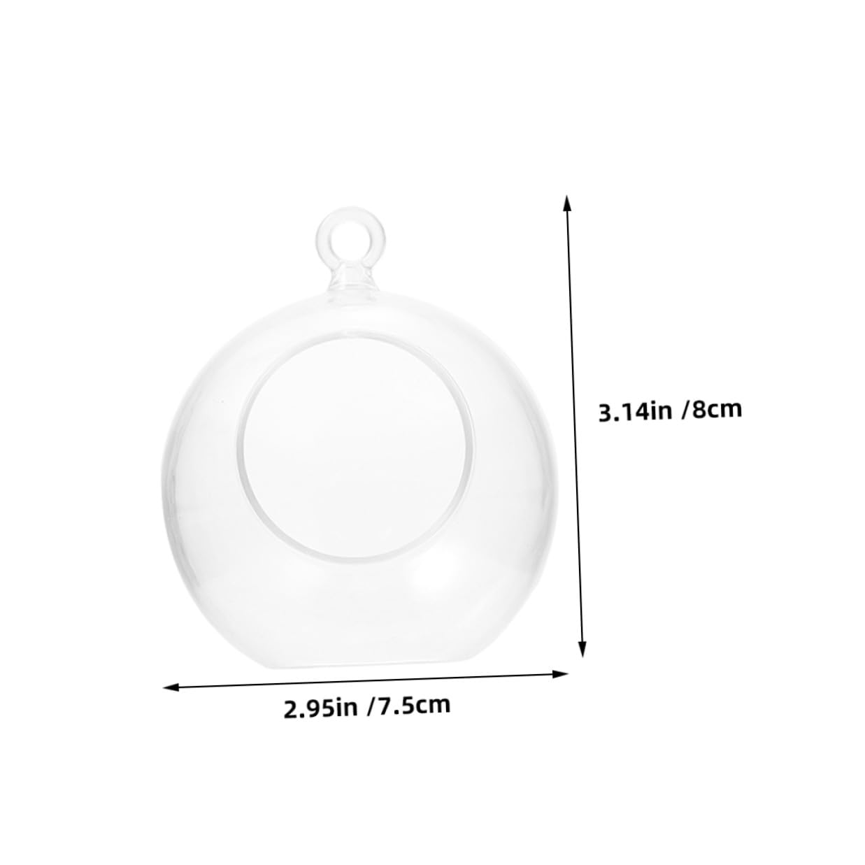 SEWACC Bolas de Adorno Transparentes Huecas de 8 Cm para Colgar, 20 Unidades de Plástico Resistente para Decoración Navideña, Bodas, Cumpleaños y Fiestas, Adornos Rellenables para DIY