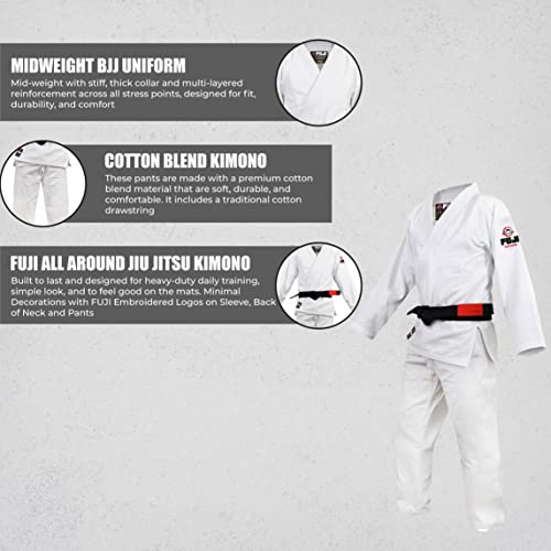 Fuji 7000-A3 All-Around Brazilian Style Jiu Jitsu Uniform thumb #4