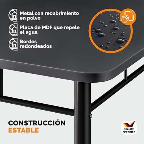 Miniatura 5 de Casaria Mesa Y Sillas De Comedor Completo, Mesa De Cocina Rectangular 110x68cm, Pack De 4 Sillas, Juego Muebles De Cocina, Salon, Moderno, Madera 5 Pzs.