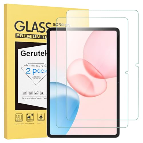 Gerutek 2 Pezzi Pellicola Protettiva per Honor Pad 10/ Pad 9 12.1 Pollici 2025/2024, Pellicola in Vetro Temperato per Honor Pad 10 [0,33 Ultra Trasparente] [Antigraffio] [Senza Bolle] [9H]