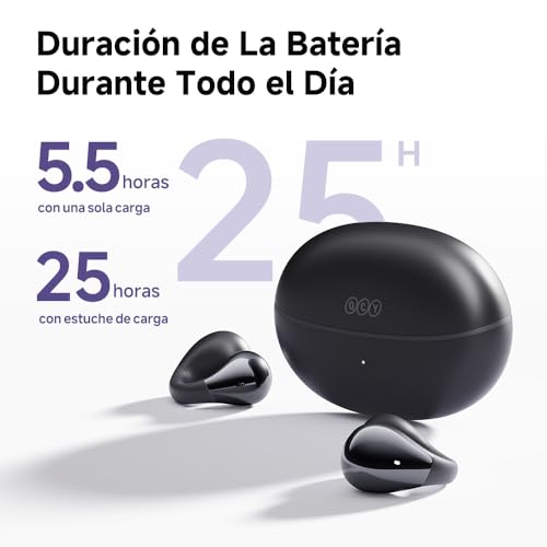 Image of QCY Crossky C30 Open Ear Headphones Wireless Bluetooth, Clip-On Earbuds with 4 ENC Noise Cancelling Mic, Stable Fit, Dual Connection, EQ Customized, Sports Earphones for Workout /Running