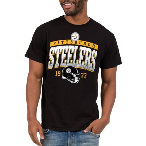Pittsburgh Steelers Mighty - NFL Adult Short Sleeve Fan T-Shirt for Men & Women T-Shirt