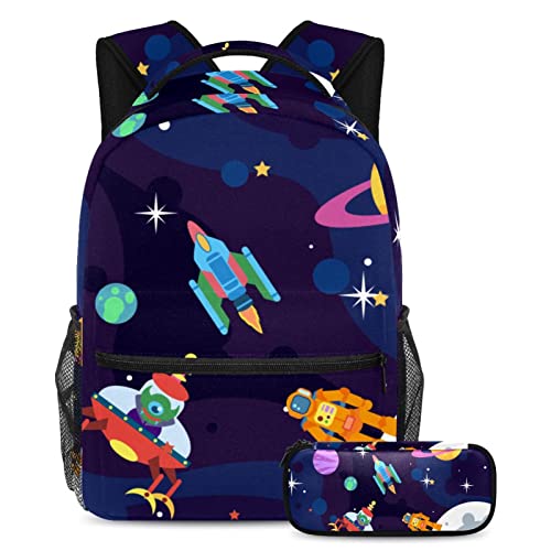 Sac à dos en toile d'araignée Leisure Campus avec trousse assortie pour l'école