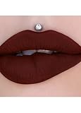 jeffree Star Velour Liquid pintalabios en Unicorn venas de sangre es un oscuro, rojo oxidado que se ve como si estuviera directamente desde un unicornio.