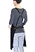 Hudson Durable Goods Professional Grade Chef Apron for Kitchen, BBQ, and Grill - 100% Cotton, Adjustable Crossback Apron for Men and Women with Large Pockets for Tools - Black