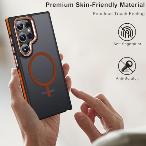 Image of MALEWOLF Magnetic Case for Samsung Galaxy S24 Ultra, Slim Matte Cover