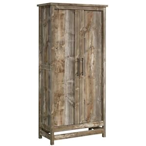 Pemberly Row Modern Engineered Wood Storage Cabinet in Rustic CedarBrown