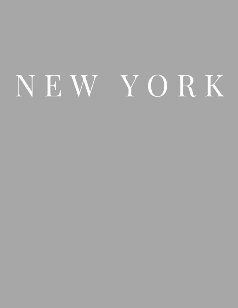 New York: Soft Gray Decorative Coffee Table Book for Stacking and Home Decoration