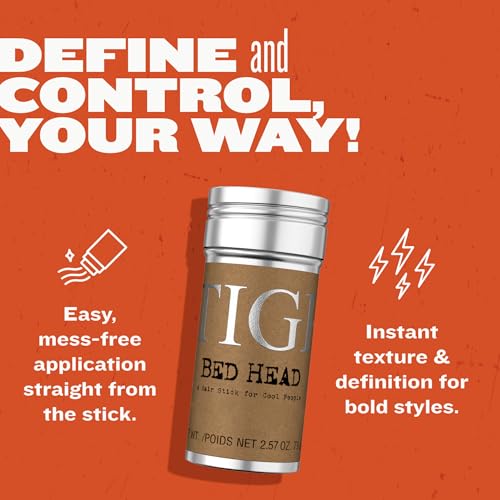Bed Head by TIGI Hair Wax Stick – Professional Hair Styling Wax for Men and Women, Strong Hold Styling Stick for Slick Back, Glued Hair, Flyaway Control and Texture, Non-Sticky Semi-Matte Finish - Image 2