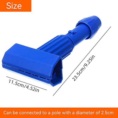 Image of Commercial Mop Clamps - Quick Change Head Handle - Heavy Duty Replacement Holder - Gripper Wet Mop Handle for Commercial Use (KL-ZJ-Blue)