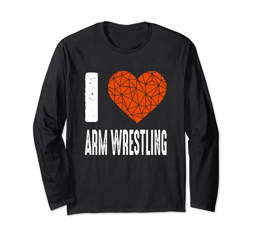 I Love Arm Wrestling Funny Bram Wrestler Manga Larga