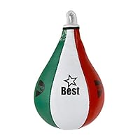 Green Hill Peretta Da Boxe Speed Ball - Palla Da Allenamento In Pelle Per Pugilato, 25x15cm