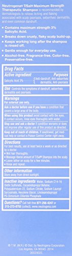 Neutrogena T/Sal Therapeutic Shampoo For Scalp Build-Up Control With Salicylic Acid, Scalp Treatment For Dandruff, Scalp Psoriasis & Seborrheic Dermatitis Relief, 4.5 Fl. Oz (Pack Of 2) #TOP2