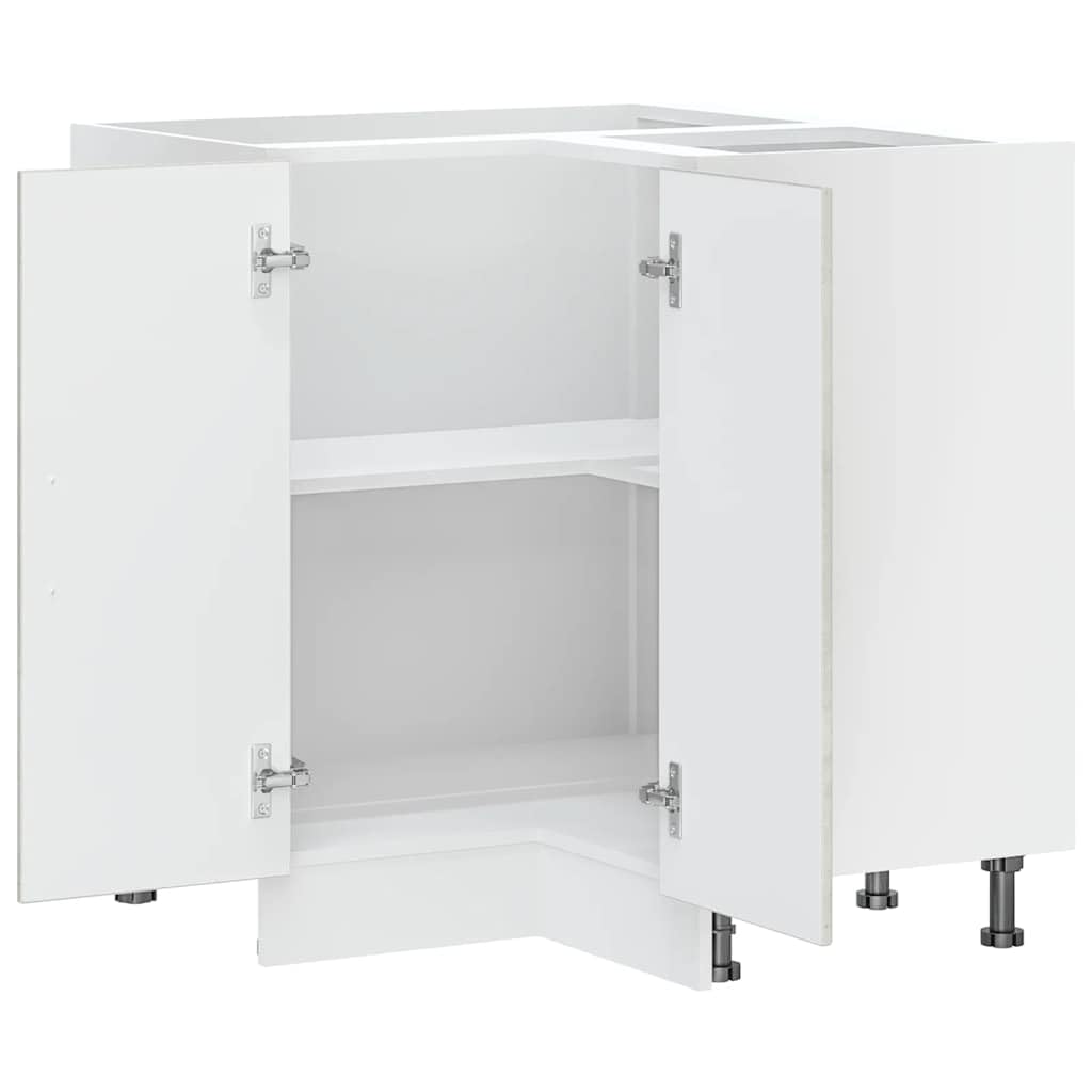 Myheimly Kitchen Cupboard, Küche Schrank, Kuechenschrank, Schrank Für Küche, Küchen Schrank, Hängeschrankm,Holzwerkstoff Küche Schrank,Betongrau,Corner Cabinet,75.5 x 75.5 x 81.5 cm