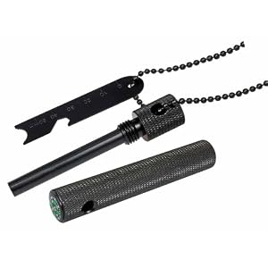 Böker Plus fire starter made of aluminium in black, 12 cm